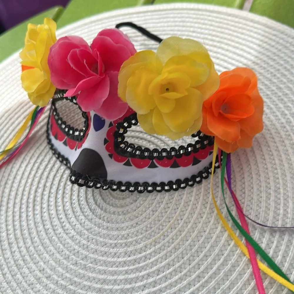 Flowered Masquerade Mask